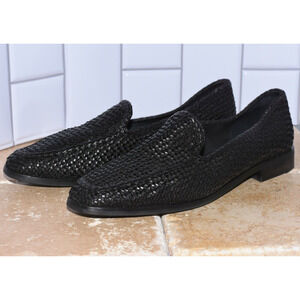 Sesto Meucci High Quality Black Leather Loafer Driving Slip-on Moccasin Shoes